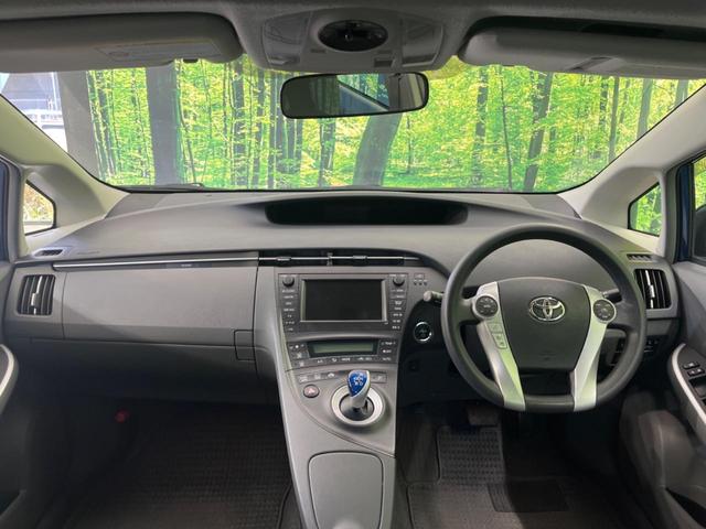 プリウス S 純正HDDナビ バックカメラ ガラスルーフ オートライト オートエアコン スマートキー ビルトインETC 電動確認ミラー CD再生 DVD再生 ステアリングリモコン 盗難防止 プライバシーガラス(2枚目)