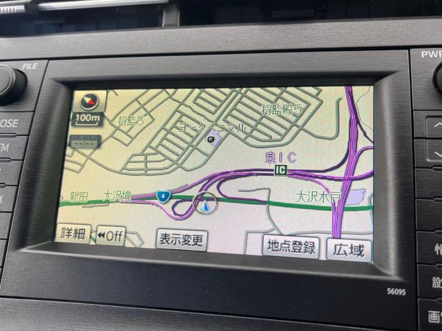 プリウス S 純正HDDナビ バックカメラ ガラスルーフ オートライト オートエアコン スマートキー ビルトインETC 電動確認ミラー CD再生 DVD再生 ステアリングリモコン 盗難防止 プライバシーガラス(3枚目)