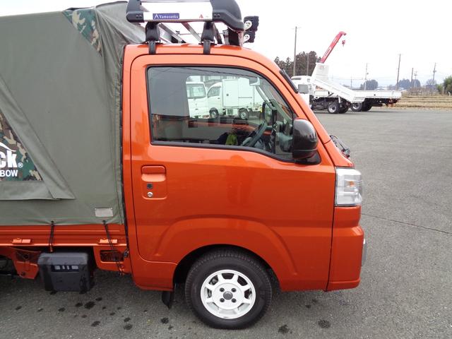 ハイゼットトラック エクストラＳＡＩＩＩｔ　４ＷＤ／オートマ／衝突被害軽減ブレーキ／プッシュスタート／テントキット／リアスライドガラス／Ｂｕｇ－ｔｒｕｃｋ　Ｅｘｔｒａ．／社外ナビ／Ｂカメラ／ＥＴＣ／ＥＮＫＥＩアルミホイール／ＰＩＶＯＴスロコン／（16枚目）
