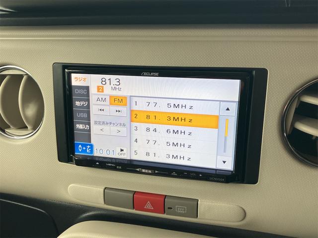 ミラココア ココアプラスXスペシャルコーデ ナビ TV スマートキー アイドリングストップ ベンチシート CVT 盗難防止システム ABS CD DVD再生 USB ルーフレール アルミホイール 衝突安全ボディ エアコン パワーステアリング(4枚目)