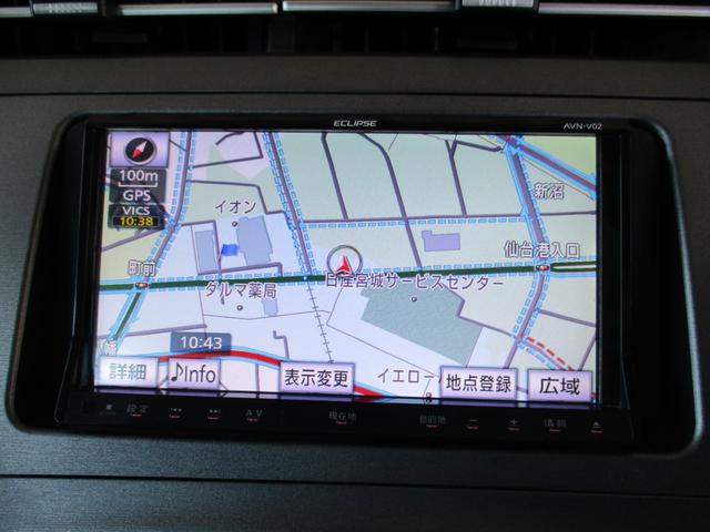 プリウス Ｓ　ＥＣＬＩＰＳＥフルセグＴＶナビ　バックカメラ　ＥＴＣ　社外１５インチアルミ　ＨＩＤライト　トラクションコントロール　スマートキー＆プッシュスタート　室内消臭抗菌ルームクリーニング済み　車検整備保証付（26枚目）