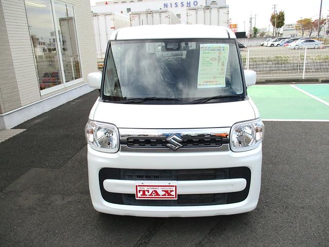 スペーシア ハイブリッドX カロッツェリアワンセグTVナビ 衝突被害軽減デュアルセンサーブレーキサポート 両側パワースライド シートヒーター スマートキー&プッシュスタート 消臭抗菌ルームクリーニング済み 車検整備保証付(9枚目)