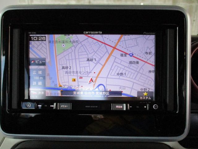 スペーシア ハイブリッドX カロッツェリアワンセグTVナビ 衝突被害軽減デュアルセンサーブレーキサポート 両側パワースライド シートヒーター スマートキー&プッシュスタート 消臭抗菌ルームクリーニング済み 車検整備保証付(27枚目)