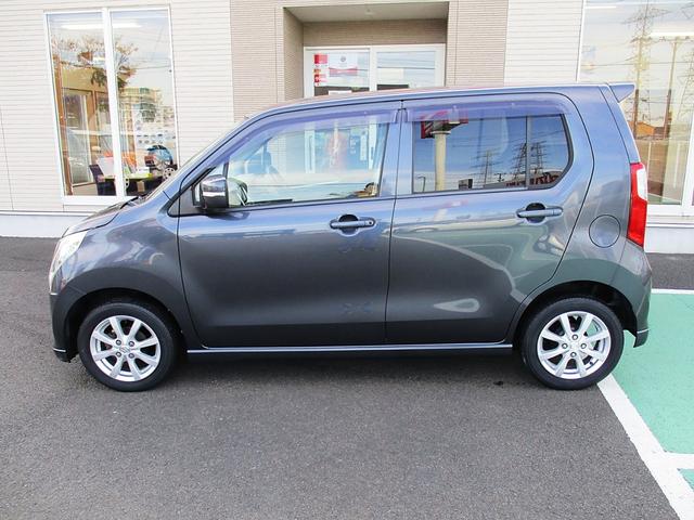 ワゴンR FXリミテッド カロッツェリアワンセグTVナビ スマートキー&プッシュスタート ディスチャージヘッドライト 純正アルミ UVカット&プライバシーガラス Aストップ 消臭抗菌ルームクリーニング済み 整備保証付(15枚目)