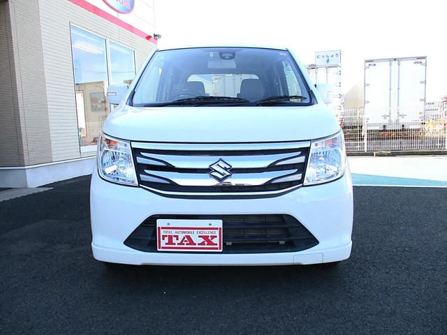 ワゴンＲ ＦＺ　純正ＣＤオーディオ　衝突被害軽減レーダーブレーキ　トラクションコントロール　スマートキー＆プッシュスタート　ＨＩＤヘッドライト　純正１４インチアルミ　消臭抗菌ルームクリーニング済み　車検整備保証付（8枚目）