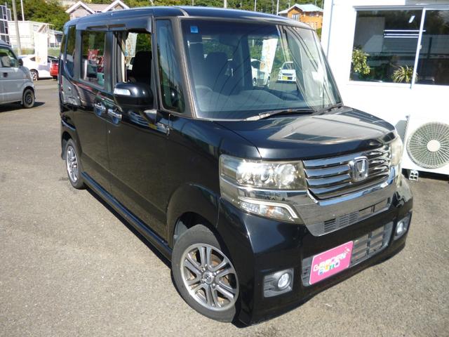 N-BOXカスタム G・Lパッケージ 電動ドア 横滑り防止 スマートキー HIDライト(4枚目)