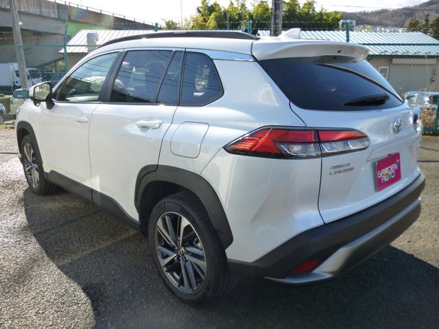 カローラクロス ハイブリッド Z 4WD 後期モデル トヨタセーフティC 純正8インチディスプレイオーディオ フルセグTV Bluetooth接続 バックモニター プリクラッシュ シートヒーター パワーバックドア 寒冷地仕様 禁煙車(3枚目)