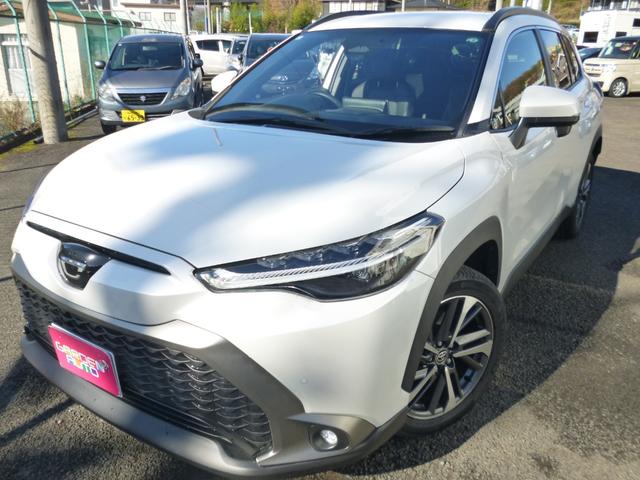 カローラクロス ハイブリッド Z 4WD 後期モデル トヨタセーフティC 純正8インチディスプレイオーディオ フルセグTV Bluetooth接続 バックモニター プリクラッシュ シートヒーター パワーバックドア 寒冷地仕様 禁煙車(6枚目)