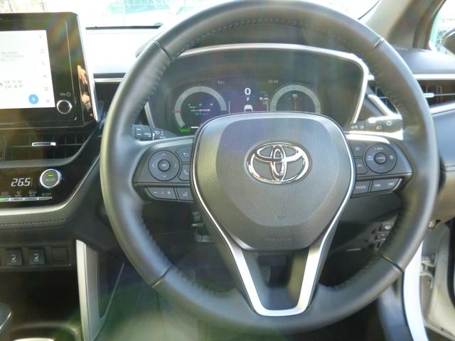 カローラクロス ハイブリッド Z 4WD 後期モデル トヨタセーフティC 純正8インチディスプレイオーディオ フルセグTV Bluetooth接続 バックモニター プリクラッシュ シートヒーター パワーバックドア 寒冷地仕様 禁煙車(11枚目)