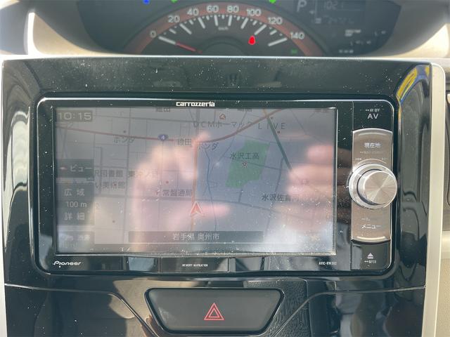 タント X 4WD 電動スライドドア ナビ TV オートライト スマートキー アイドリングストップ 電動格納ミラー シートヒーター CVT 盗難防止システム ABS ESC CD USB(2枚目)