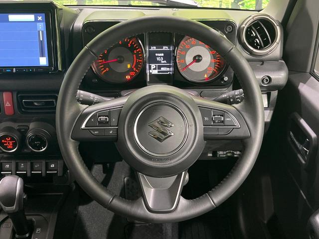 ジムニーシエラ JC 4WD AT 9型SDナビ フルセグ セーフティサポート クルーズコントロール LEDヘッド オートライト シートヒーター スマートキー ETC アイドリングストップ 革巻きステアリング 電動ミラー(11枚目)