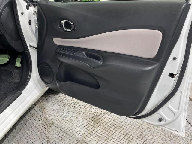 ノート X 後期 純正SDナビ エマージェンシーブレーキ アイドリングストップ インテリキー オートライト シートリフター ステアリングスイッチ プライバシーガラス 電動格納ミラー エアコン 車線逸脱警報 禁煙車(34枚目)