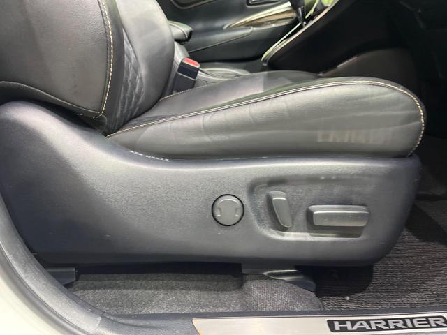 ハリアー エレガンス 純正フルエアロ 黒内装 純正ナビ フルセグ バックカメラ LEDヘッド オートライト スマートキー アイドリングストップ 黒合皮ファブリックシート パワーシート ウッド革コンビステアリング ETC(5枚目)