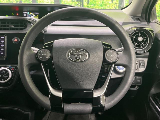 アクア Sスタイルブラック 後期 純正SDナビ バックカメラ セーフティセンス クリアランスソナー パーキングサポートブレーキ スマートキー ドラレコ ETC アームレスト オートライト シートリフター オートエアコン 禁煙車(11枚目)