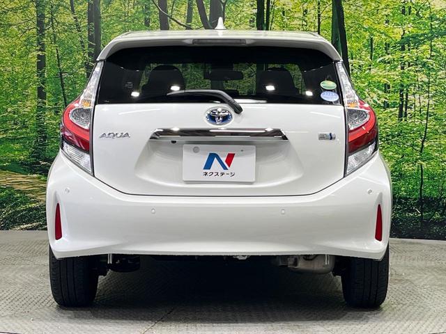 アクア Sスタイルブラック 後期 純正SDナビ バックカメラ セーフティセンス クリアランスソナー パーキングサポートブレーキ スマートキー ドラレコ ETC アームレスト オートライト シートリフター オートエアコン 禁煙車(15枚目)