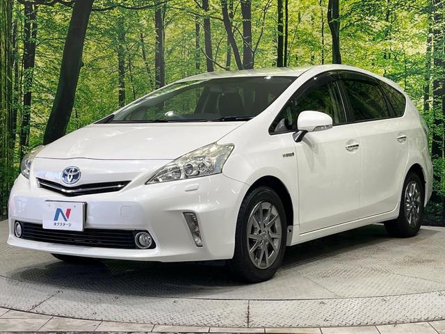 プリウスアルファ Ｓ　チューン　ブラック　純正ナビ　フルセグ　バックカメラ　ＬＥＤヘッド　オートライト　スマートキー　オートエアコン　革巻きステアリング　ステアリングスイッチ　アームレスト　シートリフター　電動格納ドアミラー　禁煙車　ＥＴＣ（43枚目）