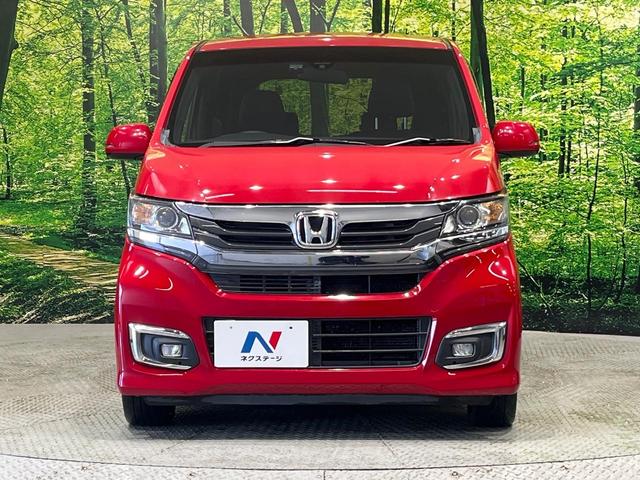 N-WGNカスタム G・ターボパッケージ 衝突軽減 SDナビ フルセグTV バックカメラ クルーズコントロール HIDヘッドライト オートライト スマートキー アイドリングストップ ドラレコ ETC 革巻きステアリング パドルシフト 禁煙車(14枚目)