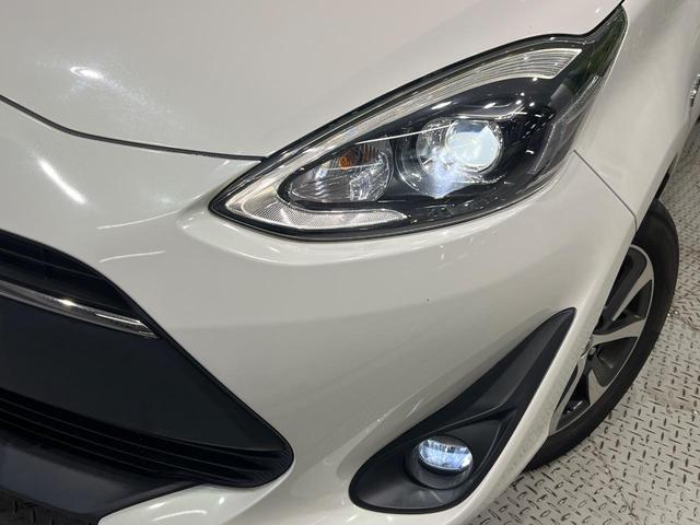 アクア Ｇソフトレザーセレクション　後期　純正ナビ　フルセグ　バックカメラ　セーフティセンス　ＬＥＤヘッドライト　オートライト　シートヒーター　スマートキー　オプション１５インチアルミ　クルーズコントロール　ナノイー付オートエアコン（13枚目）