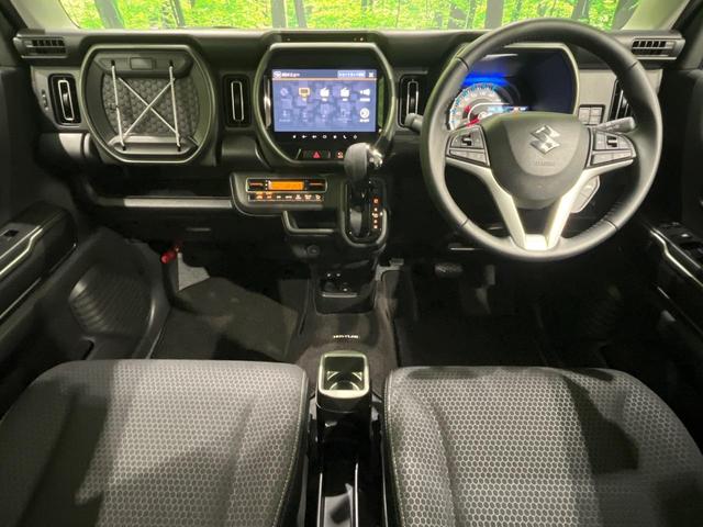 ハスラー タフワイルドターボ　純正９型ナビ　全周囲カメラ　セーフティサポート　アダプティブクルーズ　リアパーキングセンサー　ＬＥＤヘッド　オートライト　シートヒーター　スマートキー　ルーフレール　革巻きステアリング　パドルシフト（2枚目）