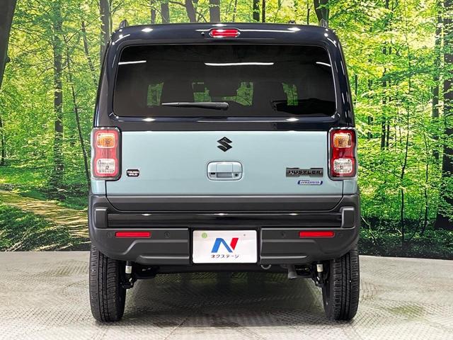 ハスラー タフワイルドターボ　純正９型ナビ　全周囲カメラ　セーフティサポート　アダプティブクルーズ　リアパーキングセンサー　ＬＥＤヘッド　オートライト　シートヒーター　スマートキー　ルーフレール　革巻きステアリング　パドルシフト（15枚目）