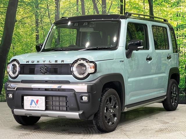 ハスラー タフワイルドターボ　純正９型ナビ　全周囲カメラ　セーフティサポート　アダプティブクルーズ　リアパーキングセンサー　ＬＥＤヘッド　オートライト　シートヒーター　スマートキー　ルーフレール　革巻きステアリング　パドルシフト（47枚目）