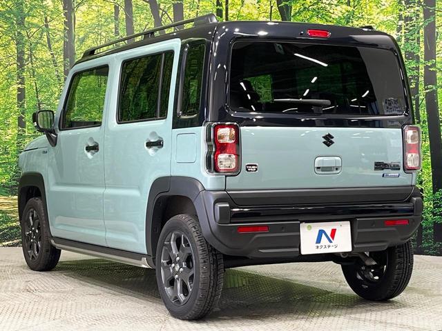 ハスラー タフワイルドターボ　純正９型ナビ　全周囲カメラ　セーフティサポート　アダプティブクルーズ　リアパーキングセンサー　ＬＥＤヘッド　オートライト　シートヒーター　スマートキー　ルーフレール　革巻きステアリング　パドルシフト（48枚目）