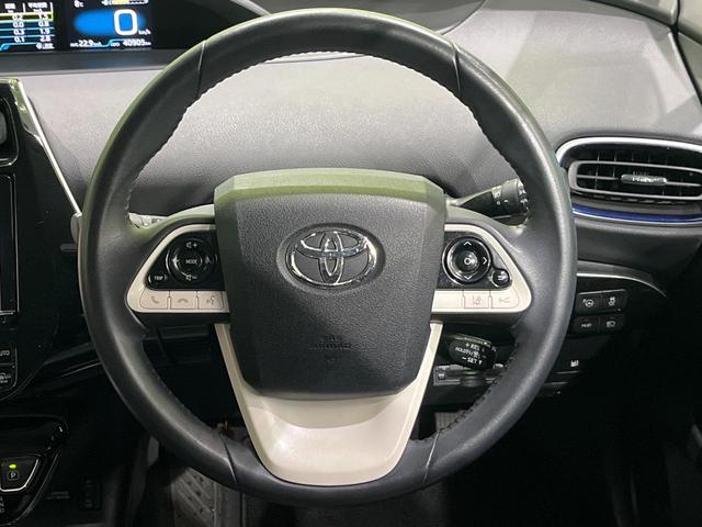 プリウス Ａツーリングセレクション　純正９型ナビ　フルセグ　バックカメラ　セーフティセンス　ブラインドスポットモニター　レーダークルーズ　クリアランスソナー　パーキングアシスト　黒合皮シート　シートヒーター　ＬＥＤヘッド　オートライト（11枚目）