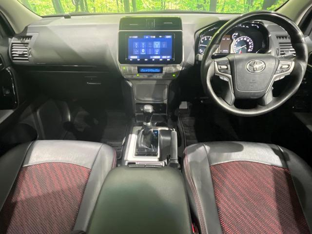 ランドクルーザープラド ＴＸ　後期　ＴＲＤエアロ　純正９型ナビ　バックカメラ　セーフティセンス　レーダークルーズ　クリアランスソナー　ルーフレール　ＬＥＤヘッド　オートライト　スマートキー　ＥＴＣ　オートエアコン　ドラレコ（2枚目）