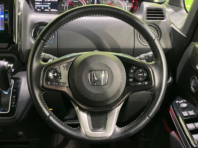 N-BOXカスタム G・Lターボホンダセンシング 純正ナビ バックカメラ 両側電動スライド ホンダセンシング アダプティブクルーズ LEDヘッド オートライト スマートキー ドラレコ ETC プラズマクラスター付オートエアコン 革巻きステアリング(11枚目)