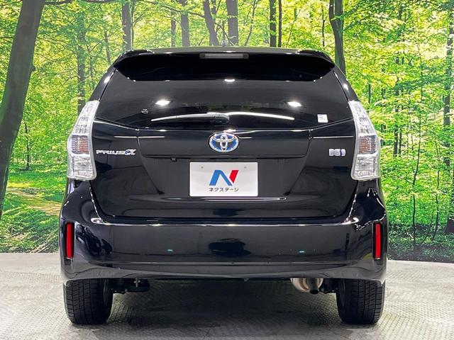 プリウスアルファ G チューン ブラック 7人乗 BIGX9型ナビ 後席モニター バックカメラ クルーズコントロール LEDヘッドライト オートライト スマートキー ドラレコ ETC コーナーセンサー 革巻きステアリング ステアリングスイッチ(16枚目)