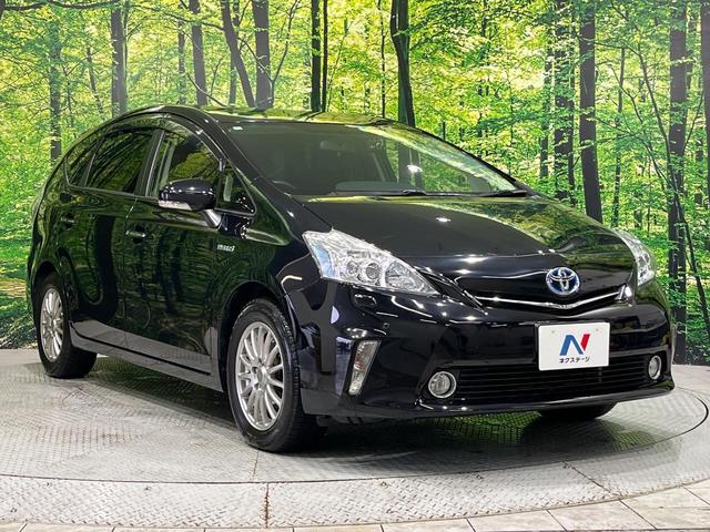 プリウスアルファ G チューン ブラック 7人乗 BIGX9型ナビ 後席モニター バックカメラ クルーズコントロール LEDヘッドライト オートライト スマートキー ドラレコ ETC コーナーセンサー 革巻きステアリング ステアリングスイッチ(51枚目)