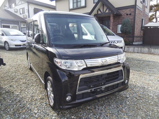 カスタムX左側パワースライドHID純正アルミ黒レザー調カバー(2枚目)