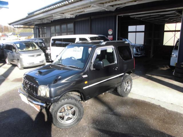 ジムニー ワイルドウインド　特別仕様車　６型　切替式４ＷＤ　オートマ　２インチリフトアップ　社外１６インチアルミホイール＆マッドタイヤ　社外Ｂｌｕｅｔｏｏｔｈ機能付きオーディオ　ルーフレール　シートヒーター　車検令和９年７月（2枚目）