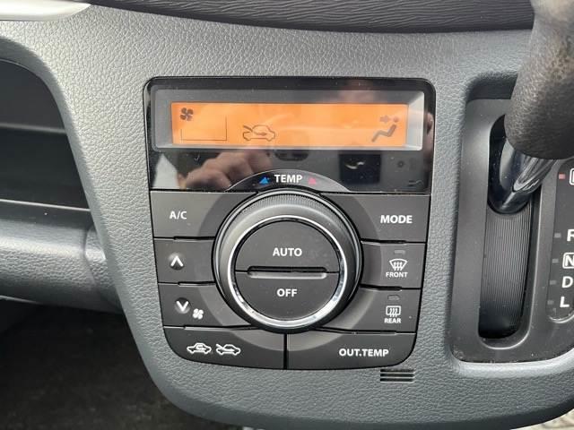 ワゴンＲスティングレー Ｘ　衝突軽減　社外ナビ　シートヒータ　横滑防止装置　アイドリングストップ　フォグランプ　ディスチャージヘッドランプ　ウィンカーミラー　プッシュスタート　オートエアコン　ドラレコ　純正アルミホイール（24枚目）