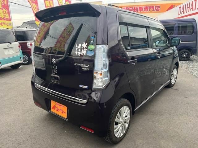 ワゴンＲスティングレー Ｘ　衝突軽減　社外ナビ　シートヒータ　横滑防止装置　アイドリングストップ　フォグランプ　ディスチャージヘッドランプ　ウィンカーミラー　プッシュスタート　オートエアコン　ドラレコ　純正アルミホイール（50枚目）