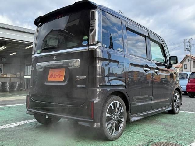 スペーシアカスタム ハイブリッドＸＳ　社外メモリナビ　スライドドア　シートヒーター　アイドリングストップ　プッシュスタート　スマートキー　横滑り防止　ＬＥＤヘッドライト　　フォグランプ　オートライト　オートエアコン　純正アルミホイール（50枚目）