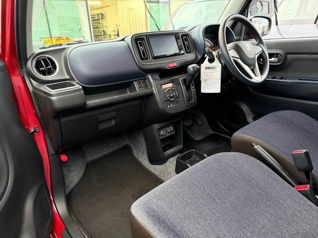 アルト ハイブリッドＸ　衝突軽減　社外ＳＤナビ　シートヒーター　ＥＴＣ　ＬＥＤヘッドライト　ドアバイザー　ドライブレコーダー　アイドリングストップ　コーナーセンサー　車線逸脱警報装置　横滑り防止装置　プッシュスタート（44枚目）