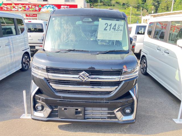 スペーシアカスタム ハイブリッドＸＳターボ　４ＷＤ　両側電動スライドドア　クリアランスソナー　オートクルーズコントロール　レーンアシスト　衝突被害軽減システム　ＬＥＤヘッドランプ　スマートキー　アイドリングストップ　電動格納ミラー（12枚目）