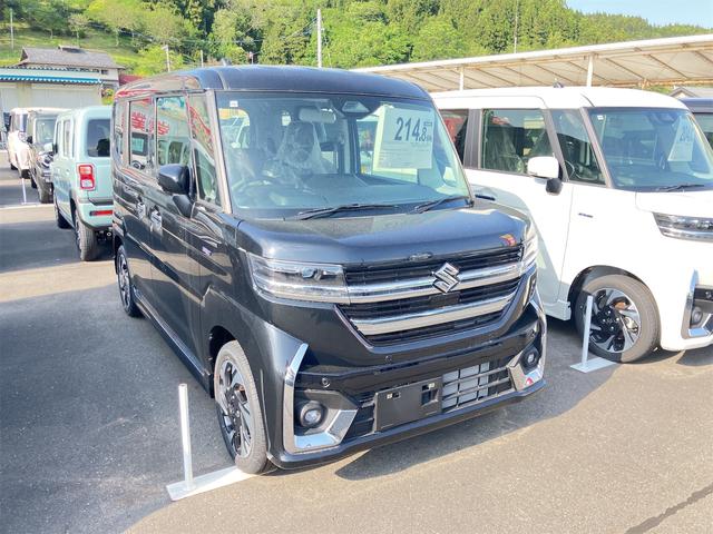 スペーシアカスタム ハイブリッドＸＳターボ　４ＷＤ　両側電動スライドドア　クリアランスソナー　オートクルーズコントロール　レーンアシスト　衝突被害軽減システム　ＬＥＤヘッドランプ　スマートキー　アイドリングストップ　電動格納ミラー（13枚目）
