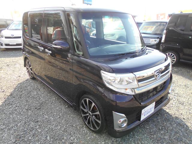 タント カスタムＲＳ　トップエディションＳＡＩＩ　スマートアシスト２　両面パワースライドドア　ナビＴＶＢカメラＢｌｕｅｔｏｏｔｈオーディオ　ターボタイミングチェーンＣＶＴオートマ　ＡＡＣ　ＬＥＤライト　ローダウン　社外１６インチＡＷ　車検整備保証付（2枚目）
