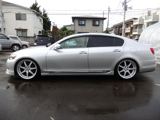 GS450h 車高調・テイン マフラー・SURUGASPEED 社外リアアッパーアーム ワーク20インチ 革パワーシート シートAC HDDナビフルセグTV CDMD HID バックカメラ ETC スマートキー(5枚目)