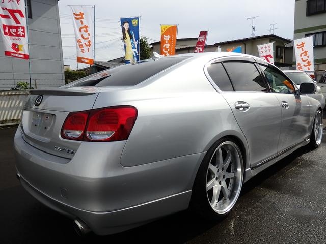 GS450h 車高調・テイン マフラー・SURUGASPEED 社外リアアッパーアーム ワーク20インチ 革パワーシート シートAC HDDナビフルセグTV CDMD HID バックカメラ ETC スマートキー(8枚目)