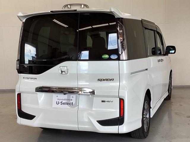 ステップワゴンスパーダ ｅ：ＨＥＶスパーダＧホンダセンシング　ドライブレコーダー前後装備車　光触媒抗菌消臭施工済　ナビ　ＥＴＣ　ＡＢＳ　ＬＥＤヘッドランプ　リヤカメラ　ＵＳＢポート　フルセグ　横滑り防止　３列シート　ＤＶＤ再生可能　ドラレコ　クルコン　スマキー（3枚目）