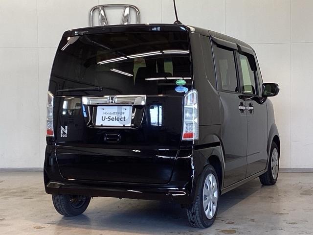 Ｎ－ＢＯＸ ＧＳＳパッケージ　光触媒抗菌消臭施工済　ナビ　シートヒーター　ＥＴＣ　Ｉストップ　両側スライド片側電動ドア　ダブルエアバック　イモビ　１セグＴＶ　スマートキー＆プッシュスタート　ベンチシ－ト　フルオートエアコン　ＡＢＳ（3枚目）