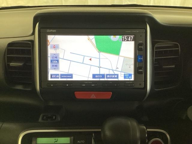 Ｎ－ＢＯＸ ＧＳＳパッケージ　光触媒抗菌消臭施工済　ナビ　シートヒーター　ＥＴＣ　Ｉストップ　両側スライド片側電動ドア　ダブルエアバック　イモビ　１セグＴＶ　スマートキー＆プッシュスタート　ベンチシ－ト　フルオートエアコン　ＡＢＳ（6枚目）