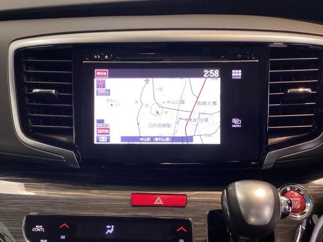 オデッセイ アブソルート・ＥＸ　光触媒抗菌消臭施工済　エンジンスターター　ナビ　オットマン　ＥＴＣ　ＭＴモード　バックモニター　ＷＡＣ　スマ－トキ－　セキュリティーアラーム　３列シート　ＤＶＤ再生　オートクルーズコントロール　ＡＢＳ（6枚目）