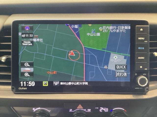 フィット e:HEVホームブラックスタイル 中古スタッドレスタイヤ、純正メモリーナビ、ドライブレコーダー前後装着+ETC付 当社デモカー Bカメラ DVD再生 ドラレコ アイドリングストップ オートクルーズコントロール LEDヘッドランプ(9枚目)