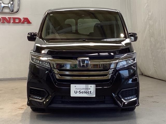 ステップワゴンスパーダ スパーダ・クールスピリットホンダセンシング　光触媒抗菌消臭施工済　エンジンスターター　ナビ　リア席モニター　シートヒーター　ＭＴモード　ＥＴＣ　盗難防止装置　シ－トヒ－タ－　ＬＥＤヘットライト　左右電動スライドドア　ＡＢＳ　スマ－トキ－　ターボ（2枚目）