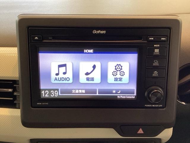 オーディオはワンセグＴＶ対応のＧａｔｈｅｒｓディスプレイ・オーデイオを搭載しています。ＣＤ再生の他に、ＵＳＢ端子を使って、外部入力から音楽なども楽しめます。