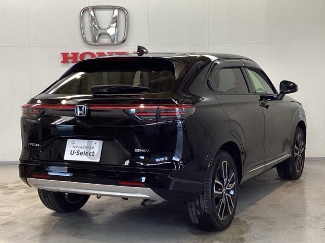 ヴェゼル e:HEVZ 純正メモリーナビ、中古スタッドレスタイヤ、ドライブレコーダー前後装着+ETC付 当社デモカー 盗難防止装置 1オーナー ドラレコ付き Rカメラ フルセグテレビ スマ-トキ- ETC車載器 Pセンサー(3枚目)